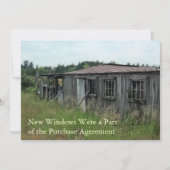 Particuliere geldverandering van adreskaart: Nieuw Aankondiging (Voorkant)