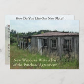 Particuliere geldverandering van adreskaart: Nieuw Aankondiging (Voorkant / Achterkant)