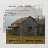 Particuliere grappige wijziging van adreskaart: ko aankondiging (Voorkant / Achterkant)