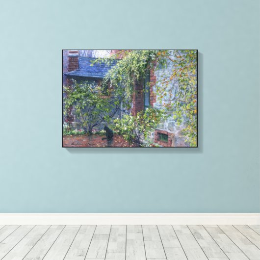 "Particuliere hoek" Canvas Afdruk (Insitu (Houten vloer))