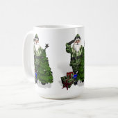 Particuliere kerstman koffiemok (Voorkant links)