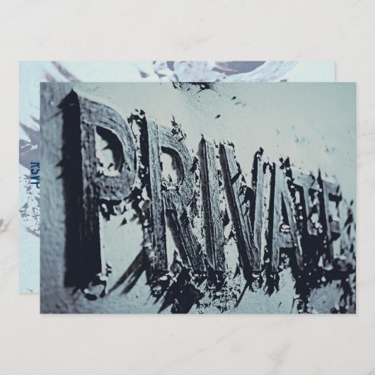 Particuliere mannelijke Mannen Kaart (Voorkant / Achterkant)