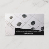 Particuliere onderzoeken | Rechercheur Professiona Visitekaartje (Achterkant)