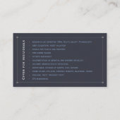 Particuliere onderzoeken | Rechercheur Visitekaartje (Achterkant)