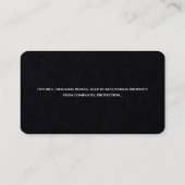 Particuliere onderzoeken | Rechercheur Visitekaartje (Achterkant)