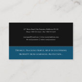 Particuliere onderzoeken | Rechercheur Visitekaartje (Achterkant)