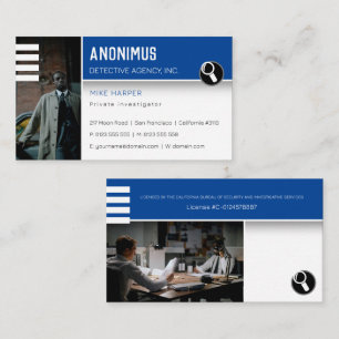 Particuliere onderzoeken   Rechercheur Visitekaartje