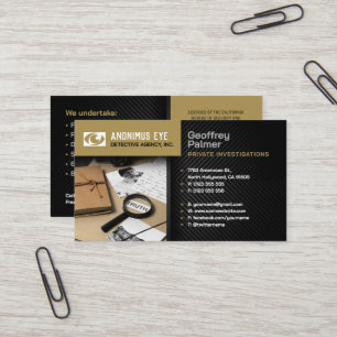 Particuliere onderzoeken   Rechercheur Visitekaartje