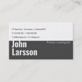 Particuliere onderzoeker | rechercheur visitekaartje (Voorkant)