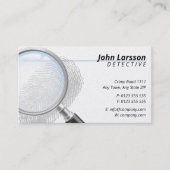 Particuliere onderzoeker | rechercheur visitekaartje (Voorkant)