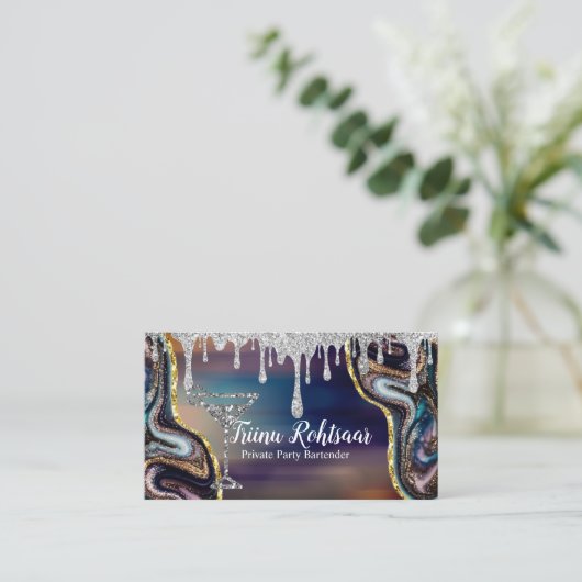 Particuliere partij Bartender Visitekaartje (Staand voorkant)