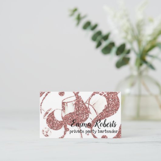 Particuliere partij Bartender Visitekaartje (Staand voorkant)