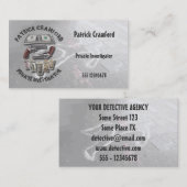 Particuliere rechercheur rechercheur met Pistolen Visitekaartje (Voorkant / Achterkant)