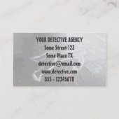 Particuliere rechercheur rechercheur met Pistolen Visitekaartje (Achterkant)