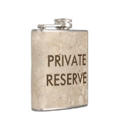 Particuliere reserve beige granietfles heupfles (Rechts)