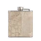 Particuliere reserve beige granietfles heupfles (Achterkant)