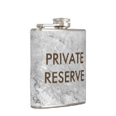 Particuliere reserve - grijze en bruine granietfle heupfles (Rechts)