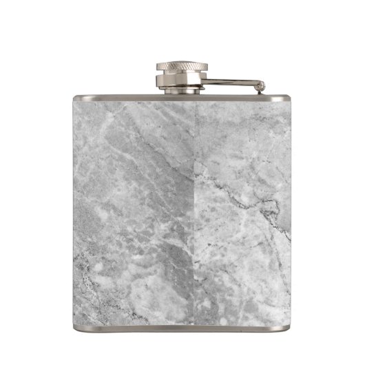 Particuliere reserve - grijze en bruine granietfle heupfles (Achterkant)