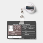 Particuliere Veiligheidsdienst Badge (Achterkant met uittrekbare clip)