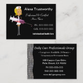 Particuliere verpleegkundigen, groot visitekaartje (Voorkant / Achterkant)