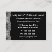 Particuliere verpleegkundigen, groot visitekaartje (Achterkant)