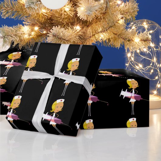 Particuliere verpleegster cadeaupapier (Feestdagen)