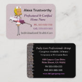 Particuliere verpleegsters Professional Rosebud-kl Visitekaartje (Voorkant / Achterkant)