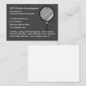 Particuliere Visitekaartjes van onderzoekers (Voorkant / Achterkant)