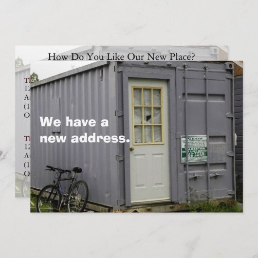 Particuliere wijziging van adreskaart: True Traile Aankondiging (Voorkant / Achterkant)