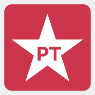 Partido dos Trabalhadores Vierkante Sticker