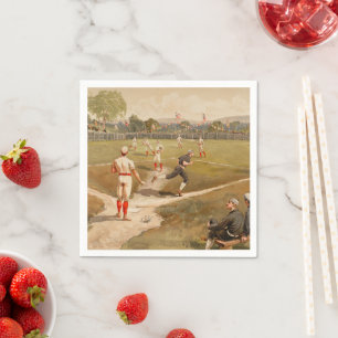 partij 1800s Baseball Game Sport Theme Party Servet