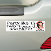 Partij 2009 bumpersticker (Op auto)