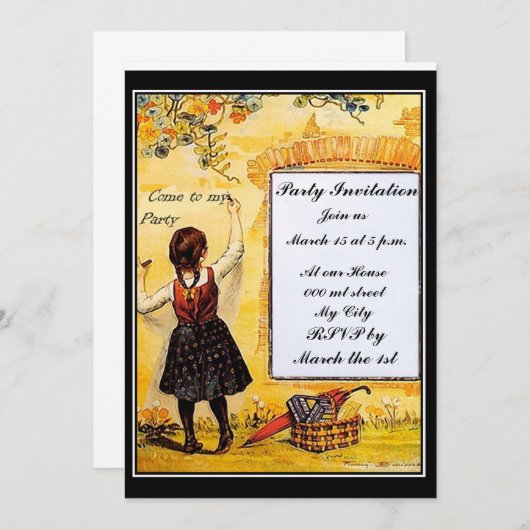 Partij 2 Uitnodiging (Voorkant / Achterkant)