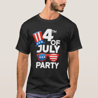 Partij 4e juli Amerika Pet Zonnebrillen Kinder jon T-shirt