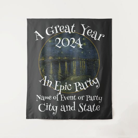 Partij A Groot Jaar Een Epische Feest Wandkleed (Voorkant)