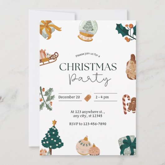 Partij Aankondiging Jingle en Mingle xmas feest (Voorkant)