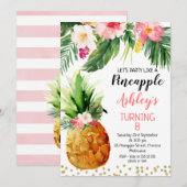 Partij als anananas kaart (Voorkant / Achterkant)