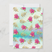 Partij als anananas tropische verjaardag kaart (Achterkant)