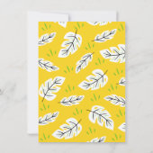 Partij als anananas tropische verjaardag kaart (Achterkant)