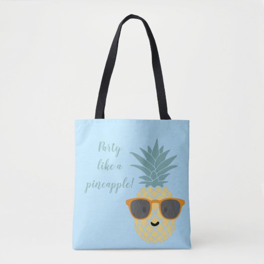 Partij als ananas, zomer tote bag (Voorkant)