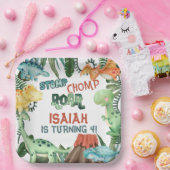 Partij als Dinosaur Birthday Party Papieren Bordje (Feest)