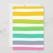 Partij als een anananasdaguitnodiging kaart (Achterkant)