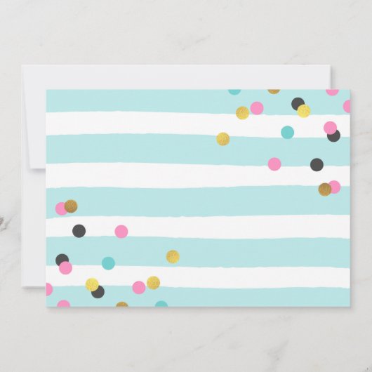 Partij als een anananasdaguitnodiging kaart (Achterkant)