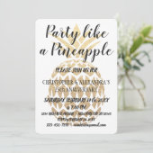 Partij als een ananas 25th Wedding Jubileum Kaart (Staand voorkant)