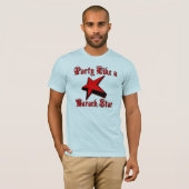 Partij als een Barack Star T-shirt (Voorkant volledig)