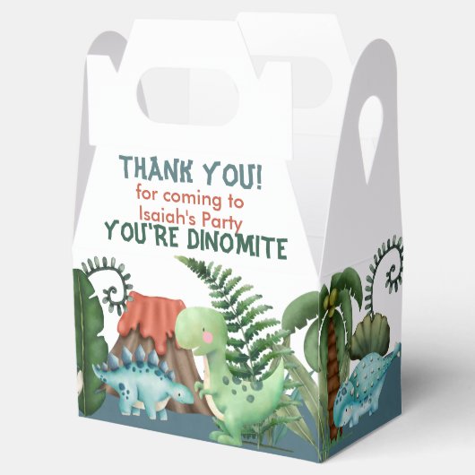 Partij als een Dinosaur Birthday Bedankdoosjes (Geopend)