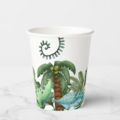 Partij als een Dinosaur Birthday Papieren Bekers (Achterkant)