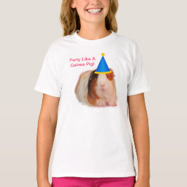 Partij als een Guinee-Bisschje - Meisjes T-Shirt