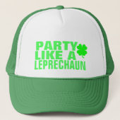 Partij als een Leprechaun Trucker Pet (Voorkant)