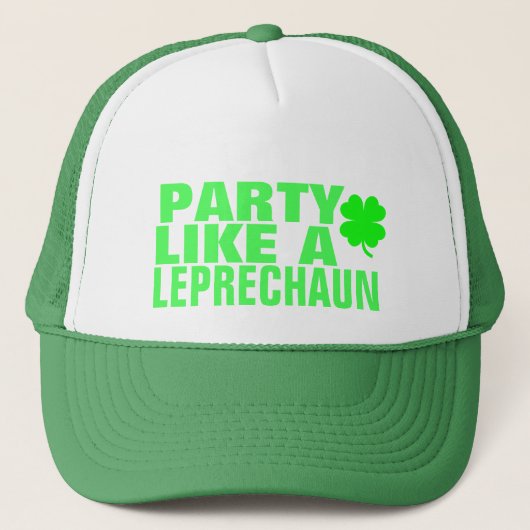 Partij als een Leprechaun Trucker Pet (Voorkant)